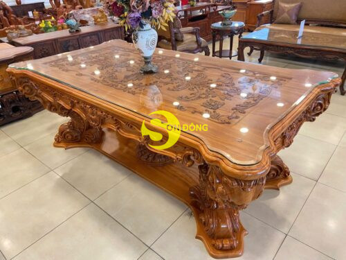 Bàn ăn hoàng gia Louis Minerva VIP - BA769D - Ảnh 6