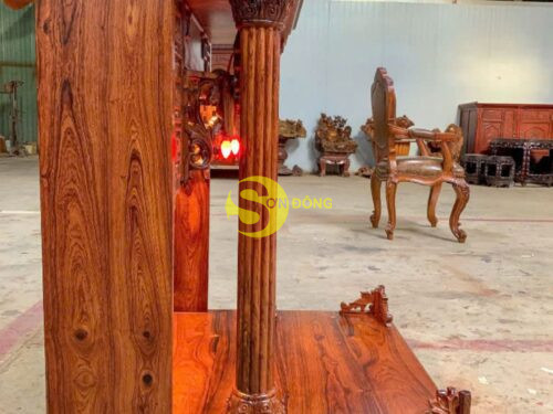 Ban tho ong dia go cam lai 810x810mm cao 1m06 SD429 4