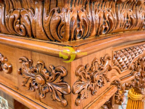 Ban tho ong dia phong cach Louis hoang gia go go do can venner SD2112 1