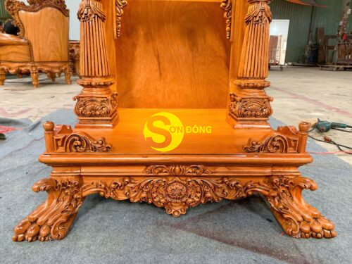 Ban tho ong dia phong cach Louis hoang gia go go do can venner SD2112 10