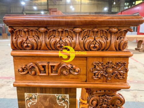 Ban tho ong dia phong cach Louis hoang gia go go do can venner SD2112 11