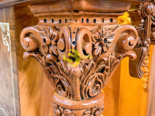 Ban tho ong dia phong cach Louis hoang gia go go do can venner SD2112 13