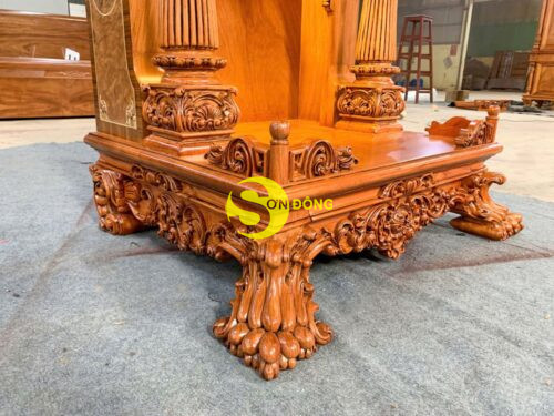 Ban tho ong dia phong cach Louis hoang gia go go do can venner SD2112 4