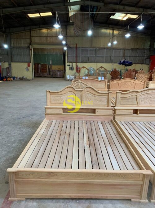 Giường ngủ gõ đỏ hàng siêu HOT ngang 1.6m - GN1601 - Ảnh 7