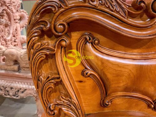 giuong ngu co dien chau au go go do 1m6x2m GN20A 8