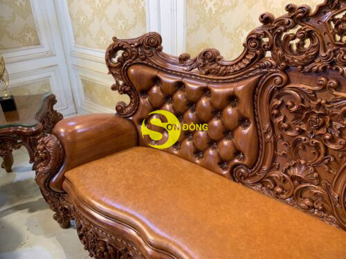 Bộ sofa hoàng gia Luxury 08 món gỗ Gõ Đỏ – BBG5912CL - Hình ảnh 7