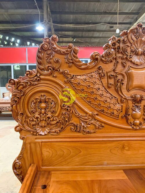 Giường Ngủ cổ điển Siêu VIP 1m6 x 2m - GN06 (đặt làm liền tấm) - Hình ảnh 4