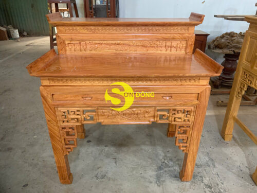 Bàn Thờ Chung Cư Nhị Cấp triện Hoa Sen 1m27 hương đá-SD5352 - Ảnh 3