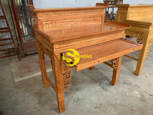 Bàn Thờ Chung Cư Nhị Cấp triện Hoa Sen 1m27 hương đá-SD5352 - Ảnh 2