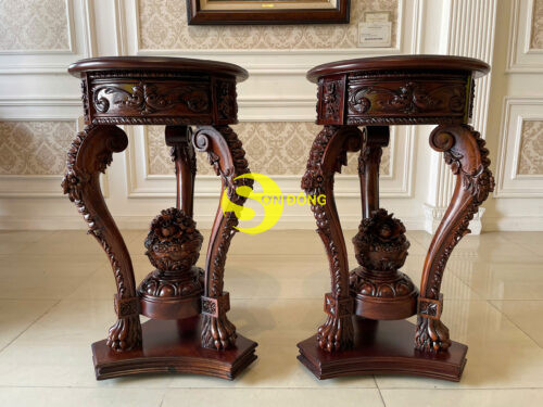 Đôn trang trí cổ điển gỗ cẩm lai DTT404 - Ảnh 10