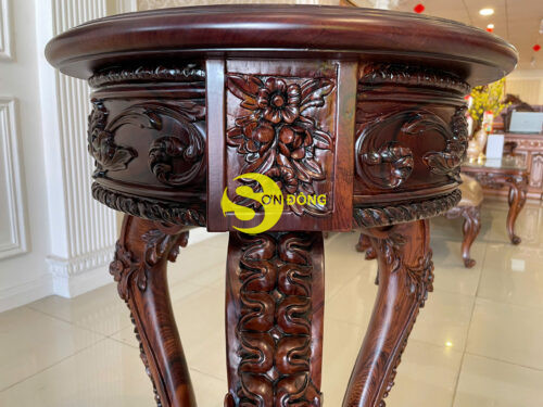Đôn trang trí cổ điển gỗ cẩm lai DTT404 - Ảnh 9