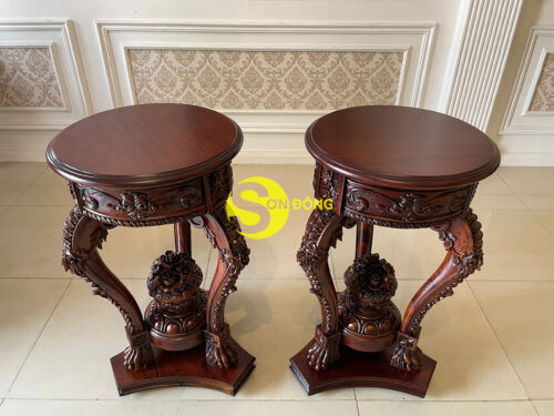Đôn trang trí cổ điển gỗ cẩm lai DTT404 - Ảnh 8