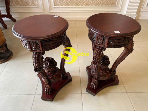 Đôn trang trí cổ điển gỗ cẩm lai DTT404 - Ảnh 7