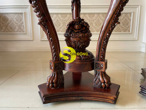 Đôn trang trí cổ điển gỗ cẩm lai DTT404 - Ảnh 5