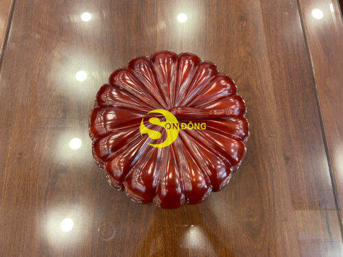 Hop mut dung banh keo qua bi tron xoay go cham MH24 1