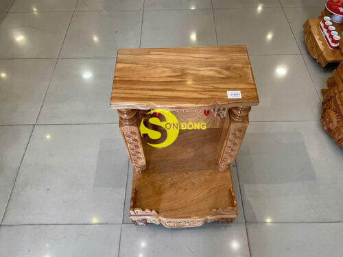 Bàn thờ ông địa gõ đỏ cột vuông đồng tiền 50-SD1813 12 Ban tho ong dia go do cot vuong dong tien 50 SD1813 6