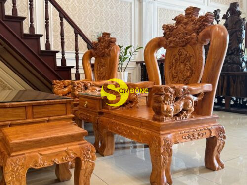 Bo ban ghe ghe dinh long phung tay 126 mon 12