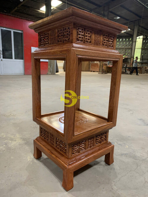 Đôn Gỗ Hương Lồng đèn 80-DG080 - Hình ảnh 2