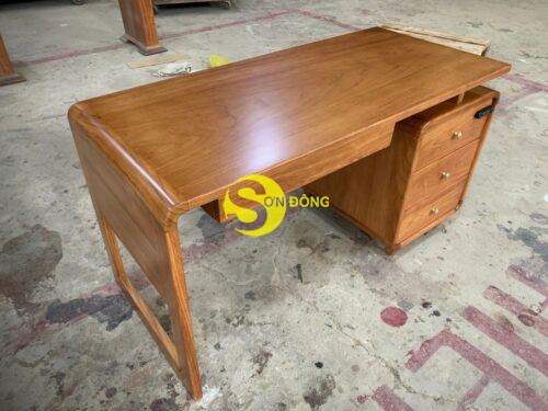 Bàn làm việc gỏ đỏ 1400x650x750-BLV203 - Ảnh 8