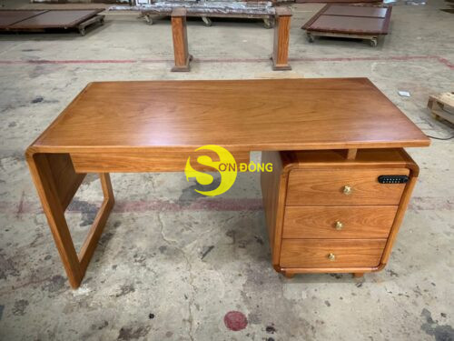 Bàn làm việc gỏ đỏ 1400x650x750-BLV203 - Ảnh 3