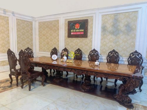 Bộ bàn ăn Minerva Cẩm Lai - BA479