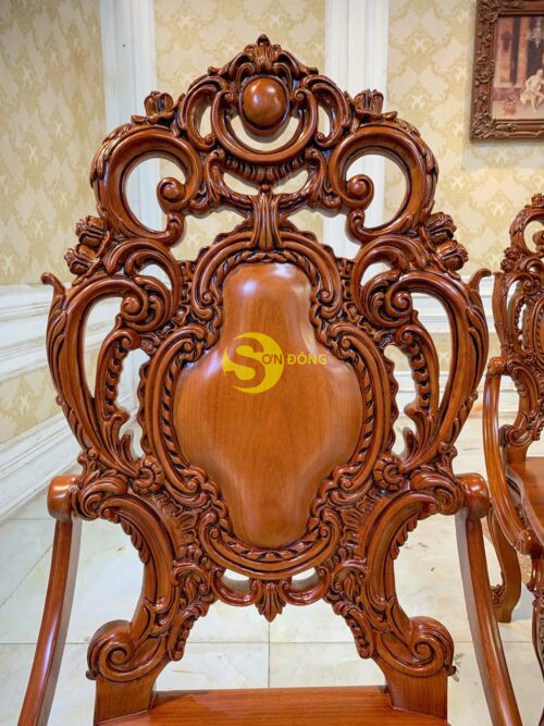 Bộ bàn ăn hoàng gia Louis Minerva VIP Bộ 11 món BA769D + GA087A - Ảnh 11