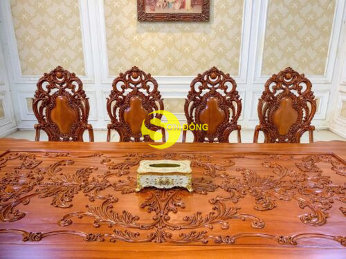 Bộ bàn ăn hoàng gia Louis Minerva VIP Bộ 11 món BA769D + GA087A - Ảnh 8