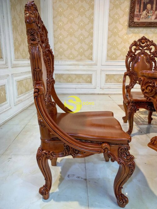 Bộ bàn ăn hoàng gia Louis Minerva VIP Bộ 11 món BA769D + GA087A - Ảnh 4
