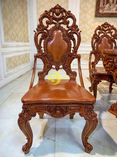 Bộ bàn ăn hoàng gia Louis Minerva VIP Bộ 11 món BA769D + GA087A - Ảnh 2