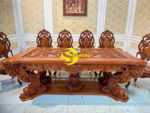 Bộ bàn ăn hoàng gia Louis Minerva VIP Bộ 11 món BA769D + GA087A - Ảnh 17