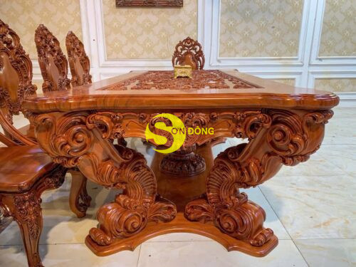 Bộ bàn ăn hoàng gia Louis Minerva VIP Bộ 11 món BA769D + GA087A - Ảnh 15