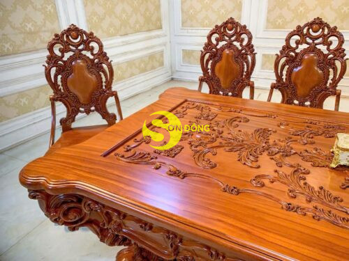 Bộ bàn ăn hoàng gia Louis Minerva VIP Bộ 11 món BA769D + GA087A - Ảnh 14