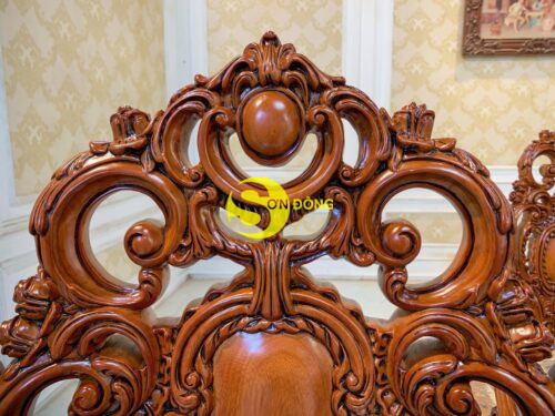 Bộ bàn ăn hoàng gia Louis Minerva VIP Bộ 11 món BA769D + GA087A - Ảnh 12