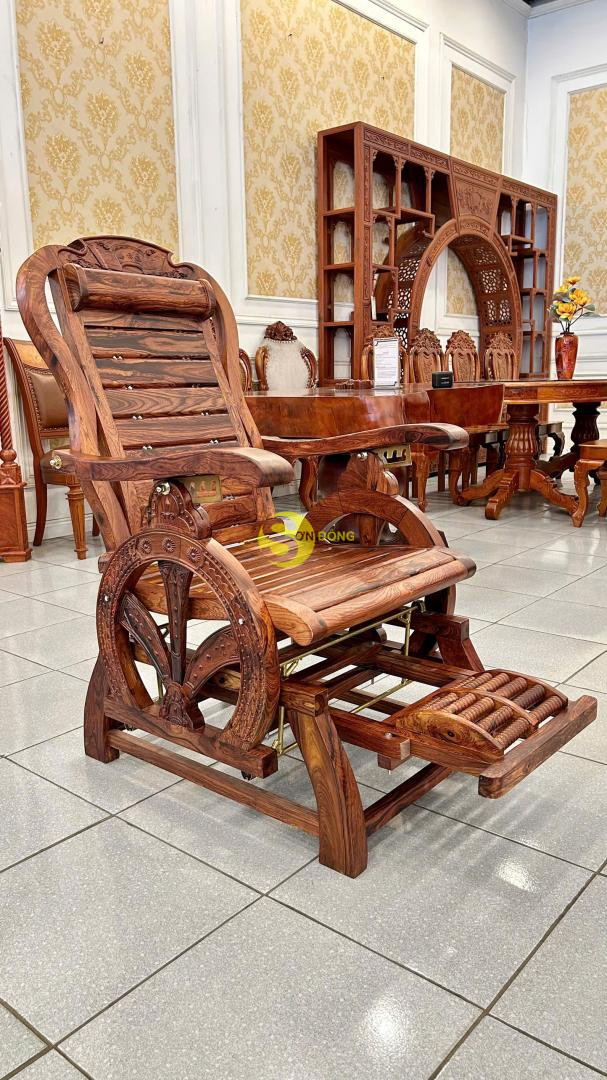 Ghế thư giãn massge cẩm lai xịn - BBG462