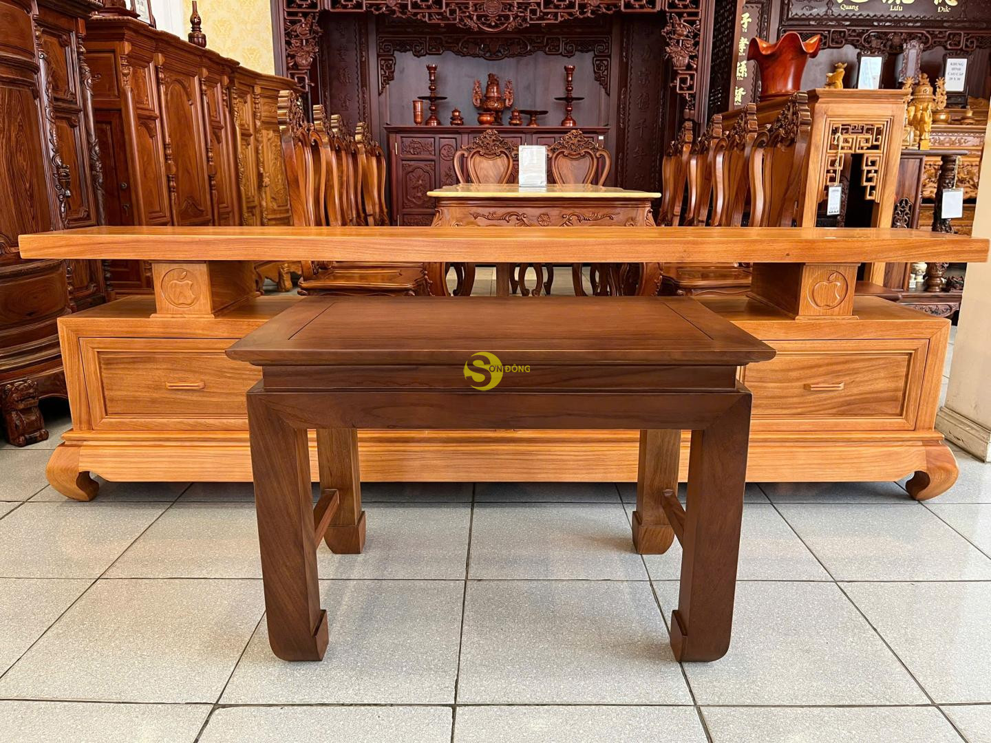 Bàn cúng gõ đỏ -  BC206