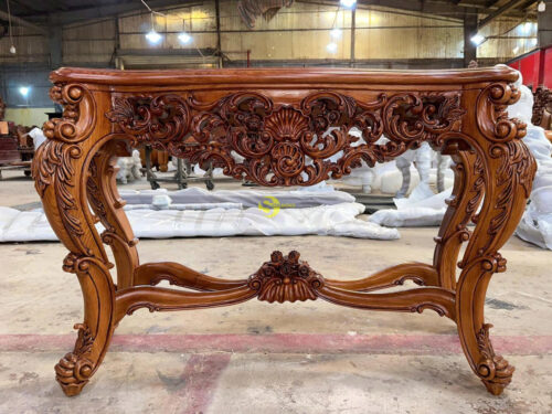 Bàn trang trí Specchiere consoll gõ đỏ 1330x470 - BTT234