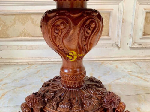 Bàn trang trí tròn Fidia Cẩm Lai chân 43 - BTTT4089 9 BTTT40892 lon