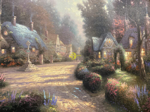 Tranh Sơn dầu “Cobbleston Lane ” of “Thomas Kinkade” - T1005 - Hình ảnh 5