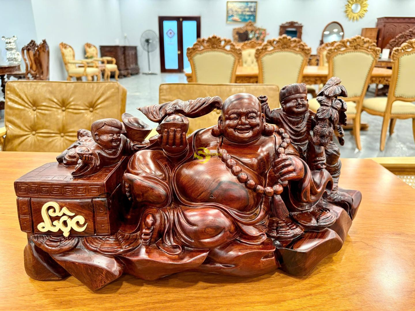 Tượng phật Di Lặc ngũ phúc tài lộc viên mãn - DL455