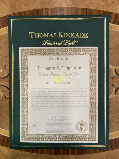 Tranh Sơn dầu “Gardens Beyond Autumn Gate” of “Thomas Kinkade” - T1004 - Hình ảnh 10