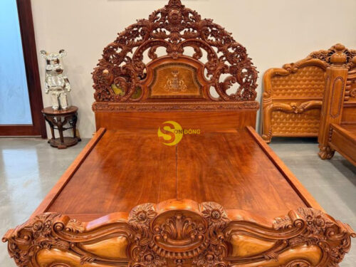 Giường ngủ Hoàng gia luxury 1m6 x 2m - GN011C