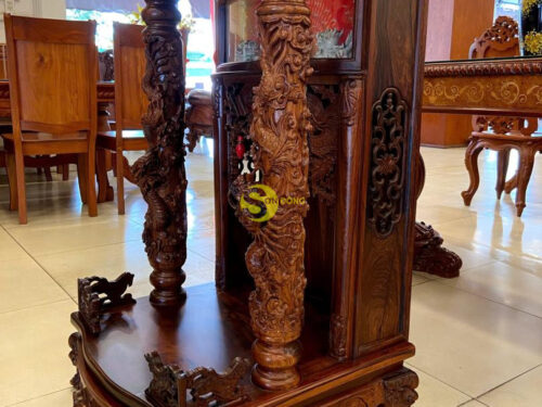 Bàn thờ ông địa gỗ cẩm lai rồng mây siêu vip 60 - SD405 17 SD4053