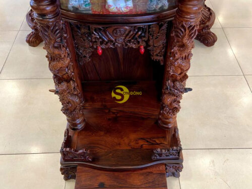 Bàn thờ ông địa gỗ cẩm lai rồng mây siêu vip 60 - SD405 16 SD4054