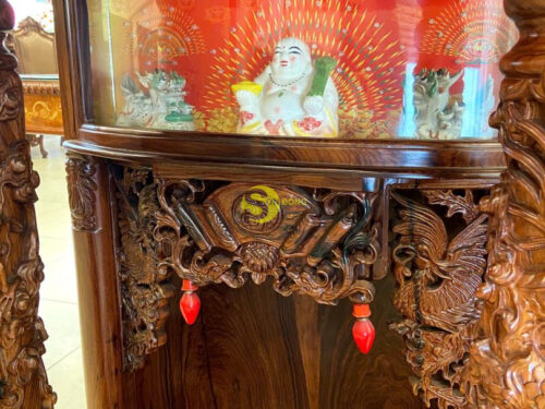 Bàn thờ ông địa gỗ cẩm lai rồng mây siêu vip 60 - SD405 11 SD4059