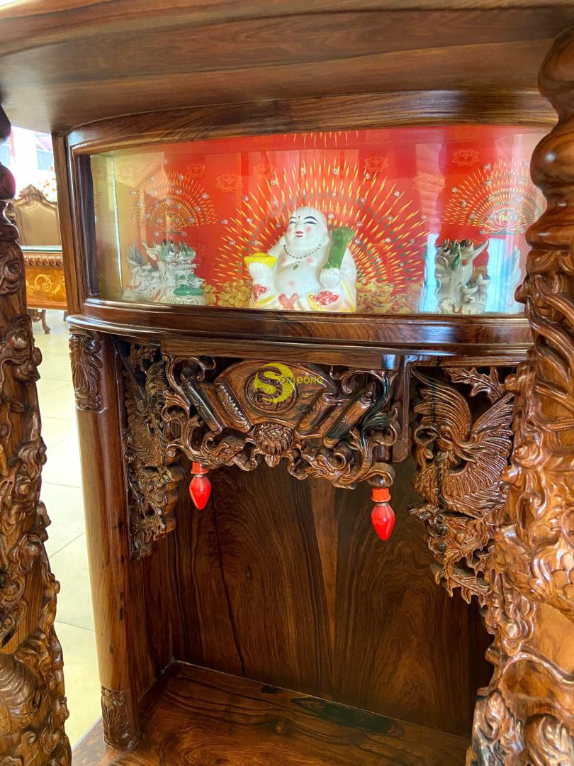 Bàn thờ ông địa gỗ cẩm lai rồng mây siêu vip 60 - SD405 28 SD4059
