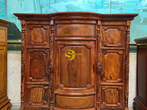 Tủ thờ gỗ cẩm lai 1,53m tuyển chọn - SD489 10 SD4898