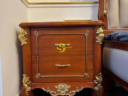 Tủ đầu giường gõ đỏ  - TDG211