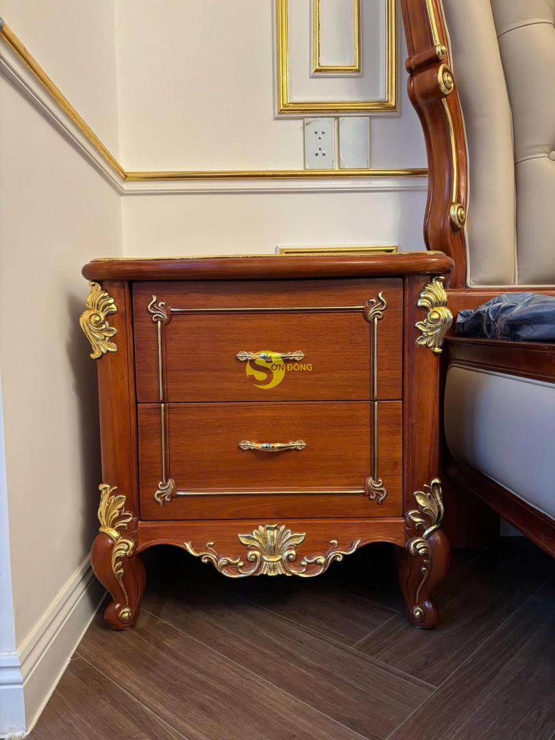 Tủ đầu giường gõ đỏ  - TDG211