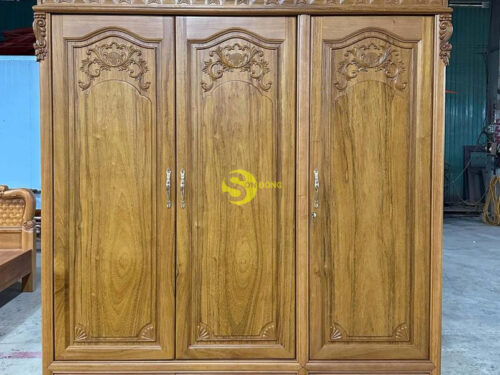 Tủ quần áo gõ đỏ - TQA1991