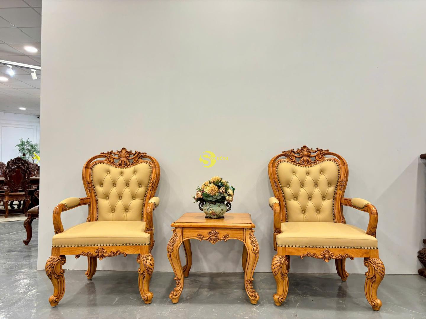 Bộ bàn trà 3 món cố điển
